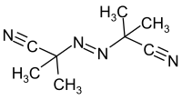 Structuurformule van AIBN