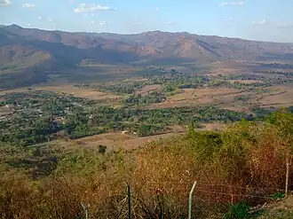 De uitlopers van de Sierra de Escambray
