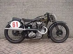 AJS 38/26 350cc-racer uit 1938