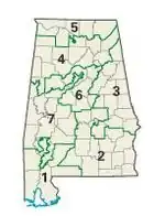 Congresdistricten sinds 2003