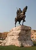 Skanderbeg in Tirana, Albanië.