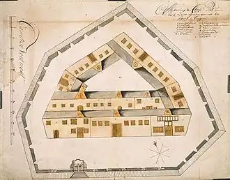 Plattegrond van Fort Lijdzaamheid