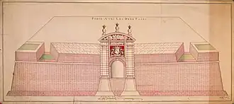 Poort van Redoute van Eck te Mature