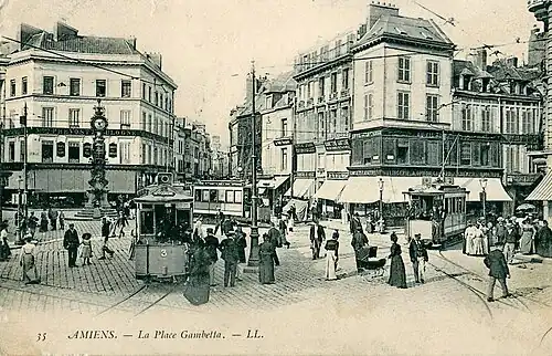 Plein in Amiens (rond 1905)