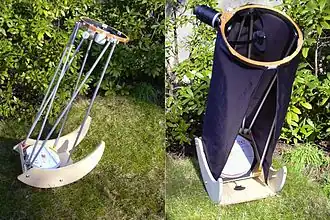 Twee Dobsontelescopen