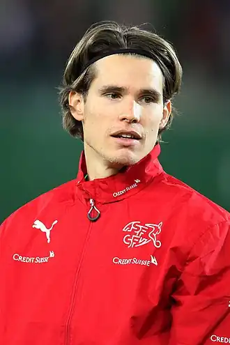 Hitz in 2015 als speler van Zwitserland