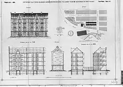 Blok D en E, plaat 1