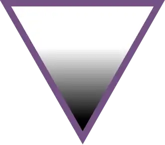 AVEN-driehoek, symbool voor aseksualiteit