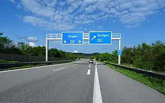 Dreieck Bad Dürrheim vanaf de A864