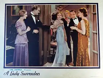 Affiche voor A Lady Surrenders