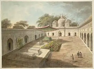 Tekening van de moskee in Najibabad, 1814-1815