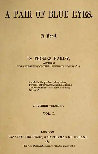 Titelpagina van de eerste editie, 1873