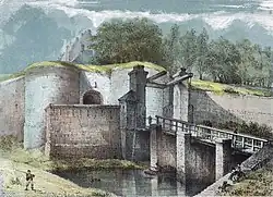 Duitse Poort met tamboer (A. Schaepkens, ca. 1860)
