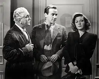 Frank Morgan, Richard Carlson en Jean Rogers in A Stranger in Town