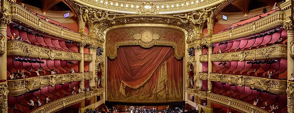 Het auditorium van de Opéra Garnier