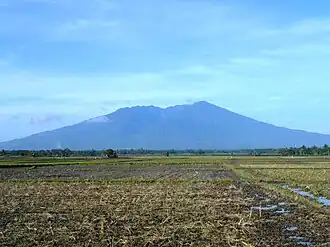 Uitzicht op Mount Isarog.