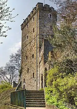 Langer Turm, stadsmuur Aken