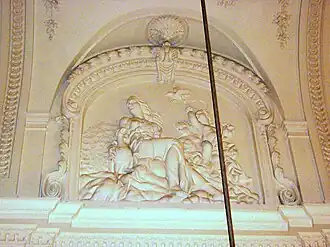 Plafondreliëf Leda en de zwaan