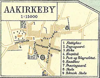 Aakirkeby rond 1900