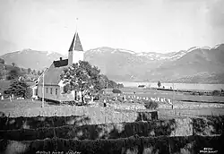 Aalhus-Kerkje in Jølster, 1936