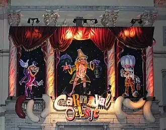 Stadhuis tijdens carnaval in Aalst