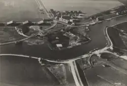 Bouwterrein op voormalig fort in 1935.