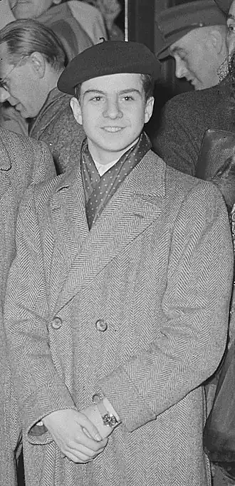Pierino Gamba in 1951 in Nederland als vijftienjarige dirigent