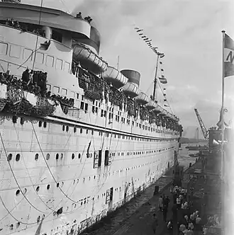 Aankomst Nieuw-Amsterdam (okt. 1946)