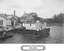 Aanlegplaats voor schepen van Stoomboot-Reederij Fop Smit & Co in Bolnes, 1906