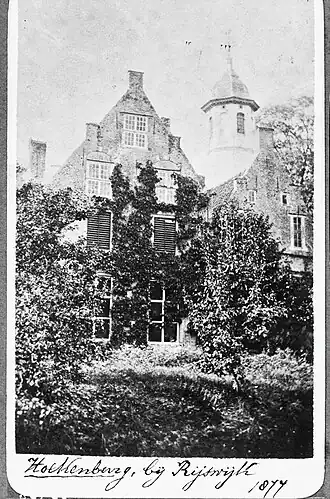 Het huis in 1877