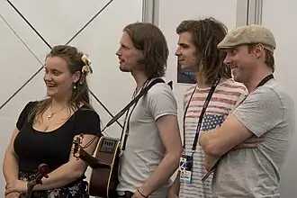 Aarzemnieki tijdens het Eurovisiesongfestival 2014