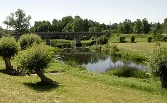 de Abava in de buurt van Sabile