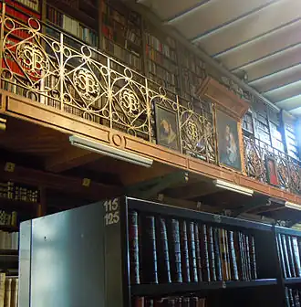 de Bibliotheek; voor de restauratie.