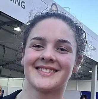 Abbi Pulling op het Marina Bay Street Circuit in 2024.