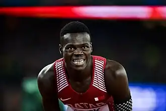 Abdalelah Haroun op de WK van 2017 in Londen