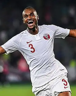 Hassan in de finale van het Aziatisch kampioenschap in 2019