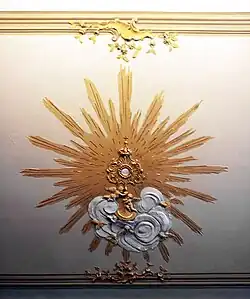 Stucplafond van Moretti