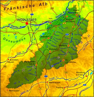 Stroomgebied van de Abens en de Ilm