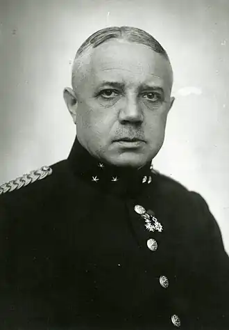 Abraham Johannes Maas, hier nog in de rang van kapitein.