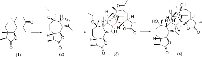 Totaalsynthese van absinthine.