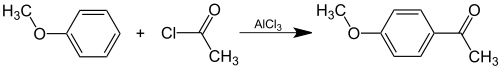 Synthese van 4-methoxyacetofenon