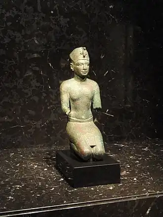 Beeld van farao Achoris Nelson-Atkins Museum of Art