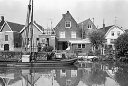II Westkade, achtergevels huizen Voorstraat (1964)