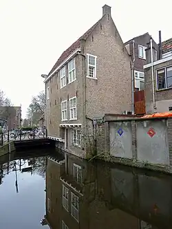 Achterzijde van het pand