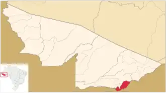 Kaart van Epitaciolândia