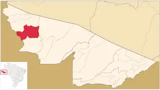 Kaart van Porto Walter