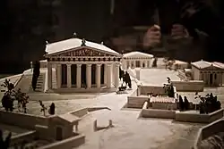 Schaalmodel van de Akropolis van Athene