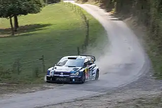 Latvala was onderdeel van een volledig Volkswagen podium, het eerste succes voor het team in eigen land
