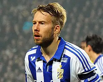 Johansson in 2014 als speler van IFK Göteborg