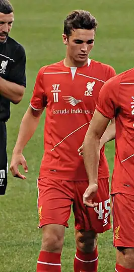 Phillips in 2014 als speler van Liverpool